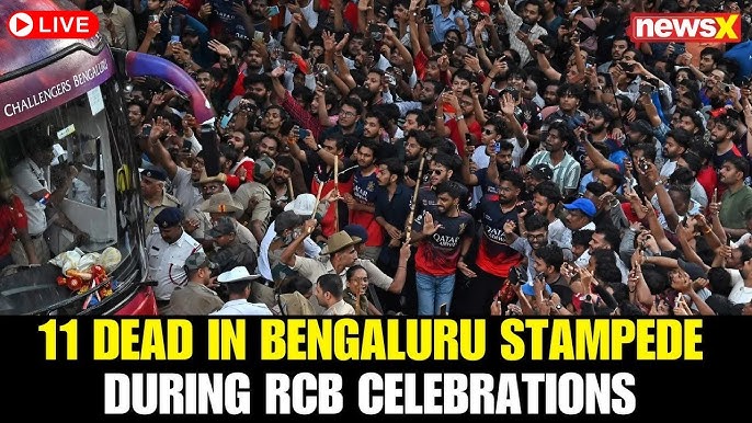 11 dead in bengaluru crowd!!